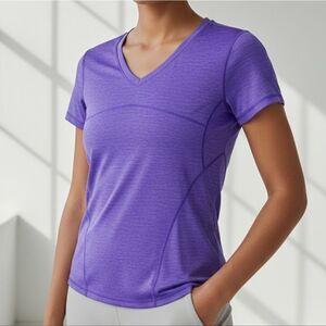 Head Dri-Fit Purple Athletic Performance Moisture Wicking Top